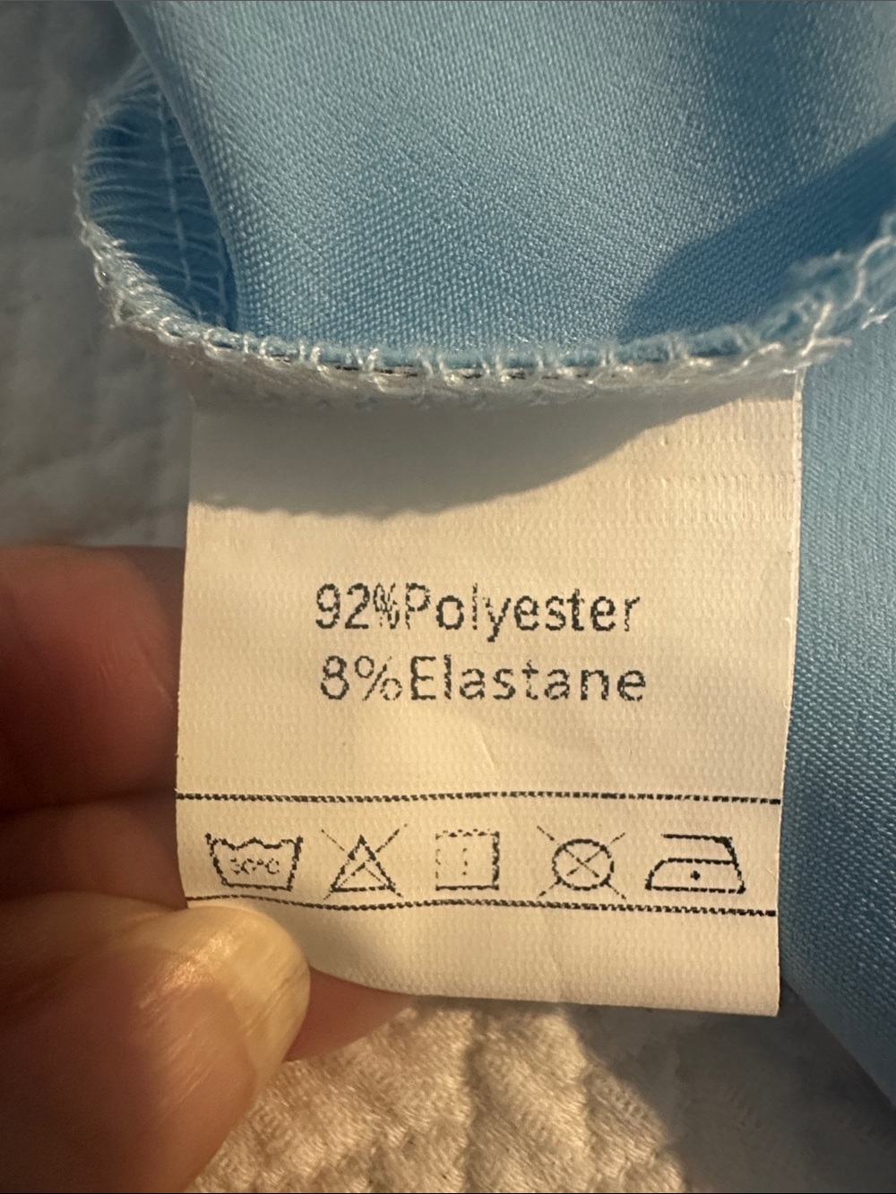Light Blue Satin Ruffle High-Low Dress - Picture 8 of 10
